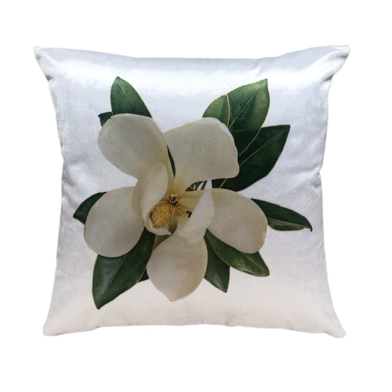 Floral Reversible Throw Pillow