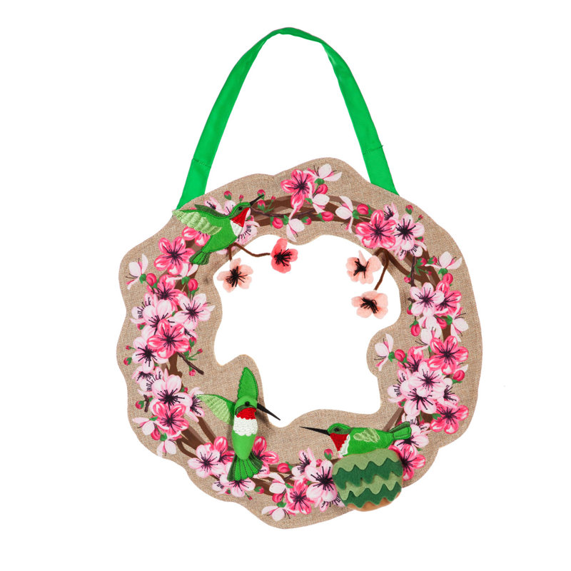 Faux Burlap 17'' Wreath