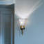 13cm H Glass Lamp Shade in White