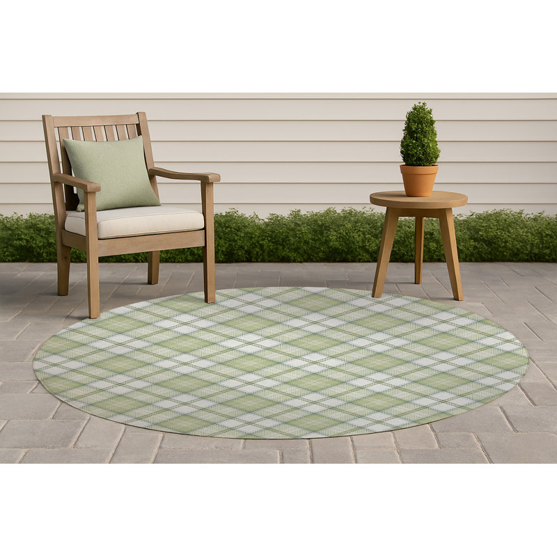 Tapis d'extérieur antidérapant Diamond, Rond 5 pi