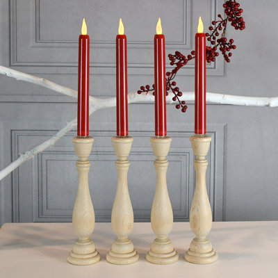 Battery Operated Taper Candles - 4 Count