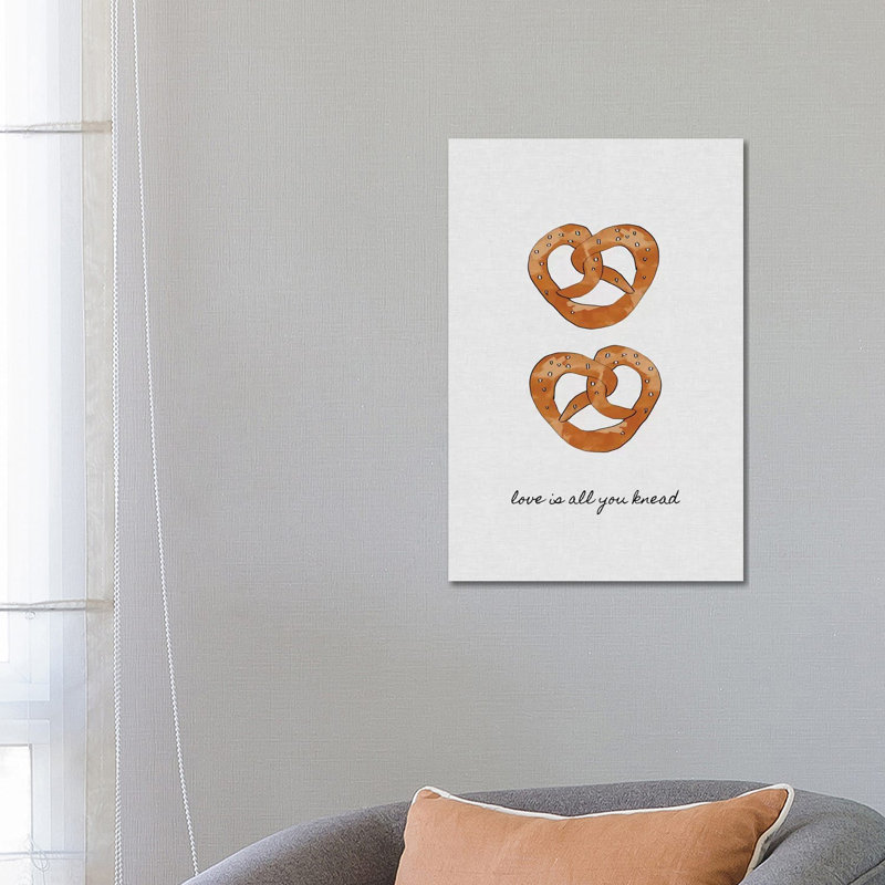 Love Is All You Knead by Orara Studio - Wrapped Canvas Gallery-Wrapped Canvas Giclée, 30.48 cm H x 45.72 cm W