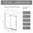 60 In W Single Sliding Shower Door 72 H With Handle, 1/4 Inch Thick Clear Tempered Glass, Zinc Roller Rail - Adjustable Fit, Structure X Stainless Steel Guide Reversible Design, Corrosion-124069790