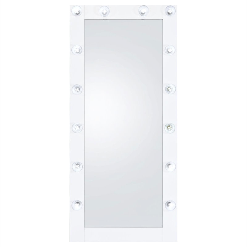 Glass Frame Mirror, Blanc