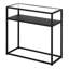 Glass Top Frame End Table