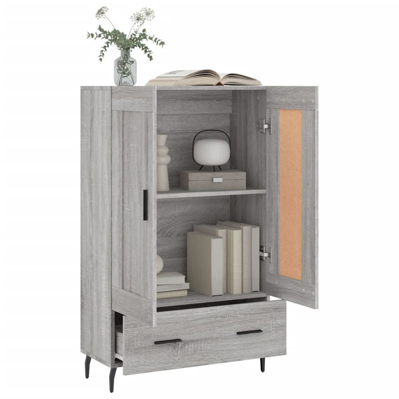 Manhold 69.5 cm W Chest of Drawers, Grey Sonoma