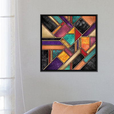«Colorful City Night» par Elisabeth Fredriksson - impression sur toile tendue