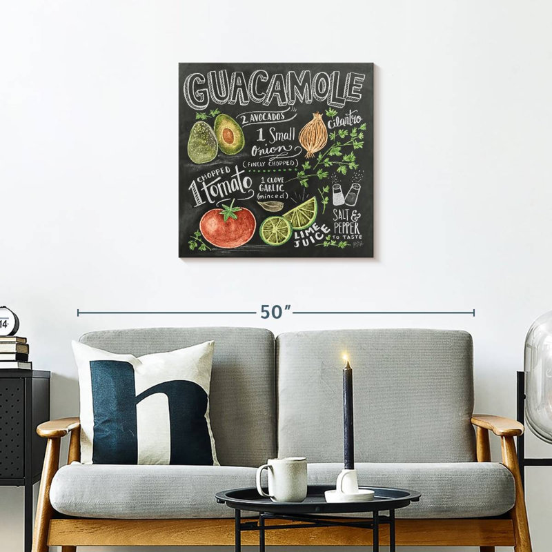 Guacamole Recipe, 24" H x 24" W