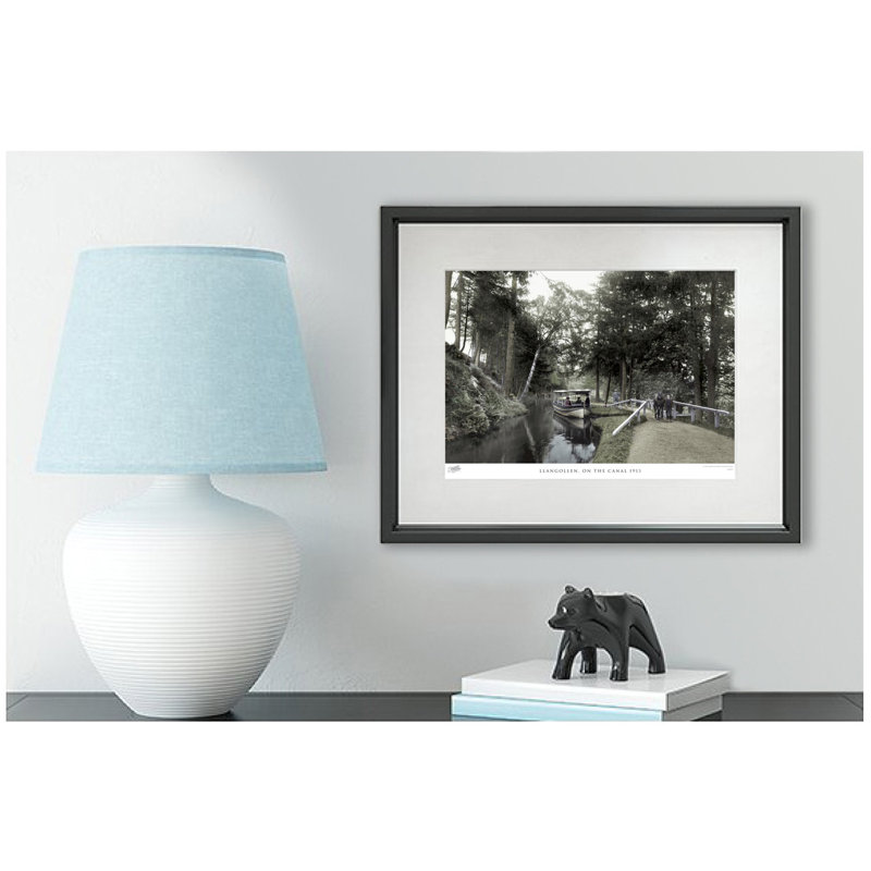 Llangollen, On The Canal 1913 by Francis Frith - Single Picture Frame Print, 45cm H x 60cm W x 2.3cm D