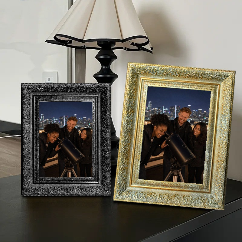 Cadre pour cadre de chambre simple 8 pièces x 8 po or antique 8 po x 10 po, Antique Gold, 1, 8" W x 10" H