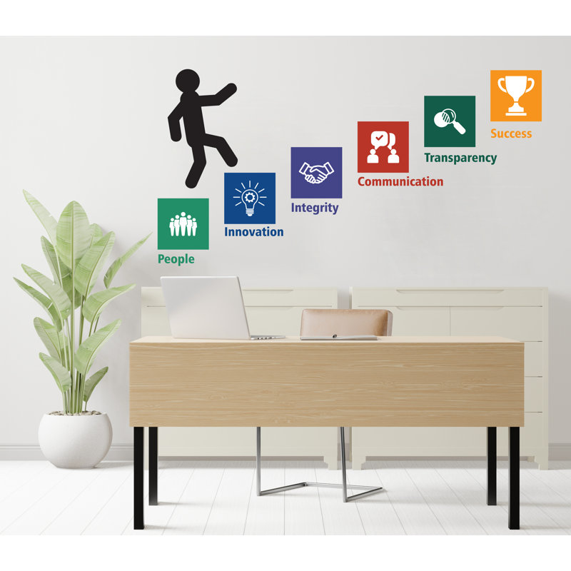 Autocollant mural Core Value, H 96 po x l 50 po