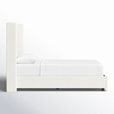Hanson Upholstered Wingback Bed