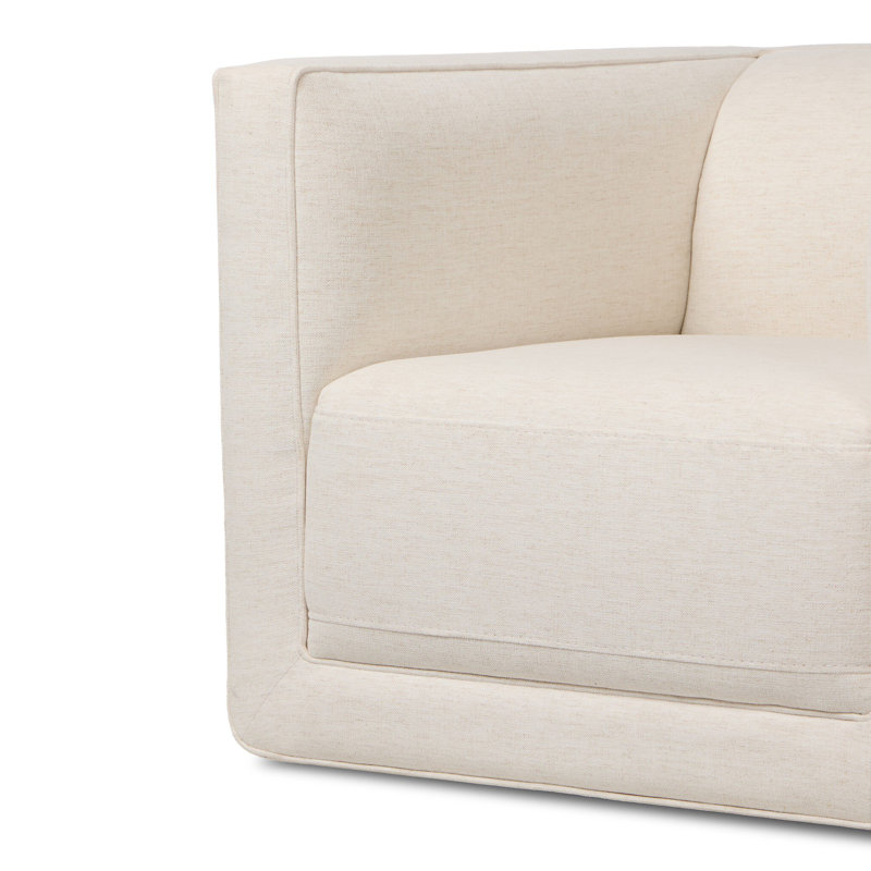 Phillip Swivel Chair-Delta Tweed, Nomad Snow Crypton Performance Weave