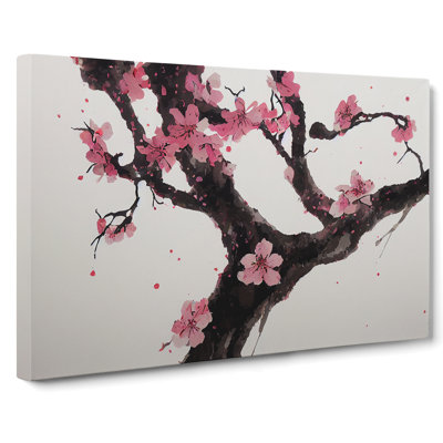 Seductive Cherry Blossom Tree Flowers - Wrapped Canvas