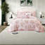 Ensemble d'édredon en microfibre rose