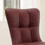 50CM Seat Height Upholstered Dining Chairs With High Back Metal Legs-1090319773
