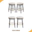 Ensemble de 2 tabourets de comptoir 24,75 po, tabourets de comptoir avec structure en fer, coussin éponge, repose-pieds-893545682