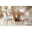 Ensemble de table de salle à manger extensible 5 pièces, ensemble de salle à manger de cuisine moderne avec rallonge amovible de 16,2 pouces, ensemble de table de salle à manger peu encombrante pour petits espaces-119742354-119742353