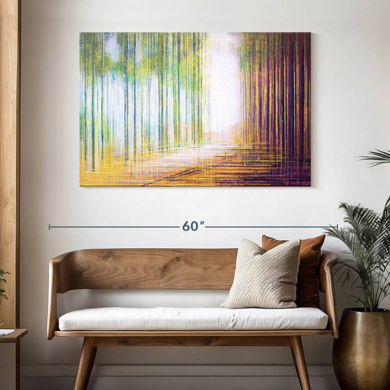 Avery Morning Light In The Forest, 32" H x 48" W