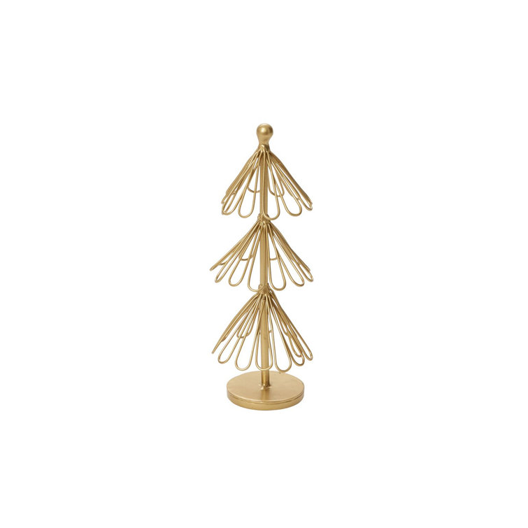 metal wire tabletop christmas trees