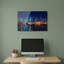 «Manhattan Nightscape Reflection», impression panoramique sur verre trempé