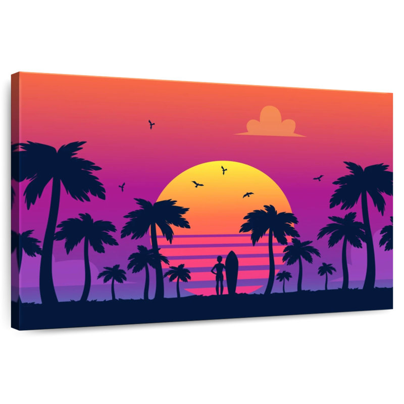 Gillard Neon Sunset, 8" H x 12" W