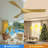 52 Inch Modern Ceiling Fan With 3 ABS Blades Remote Control Reversible DC Motor Without Light For Living Room-1086342484-1086342486