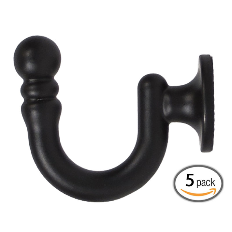 Rippy Metal Wall Organizer with Key Hooks, Black