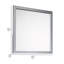 Miroir de commode Moko 40 X 40, forme carrée, style moderne, cadre fini noir-88675477