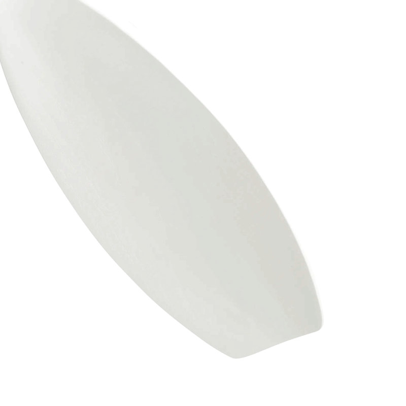 Ventilateur de plafond à profil bas intégré de 52 pouces avec lumière et télécommande pour salon de patio, Blanc, Blanc