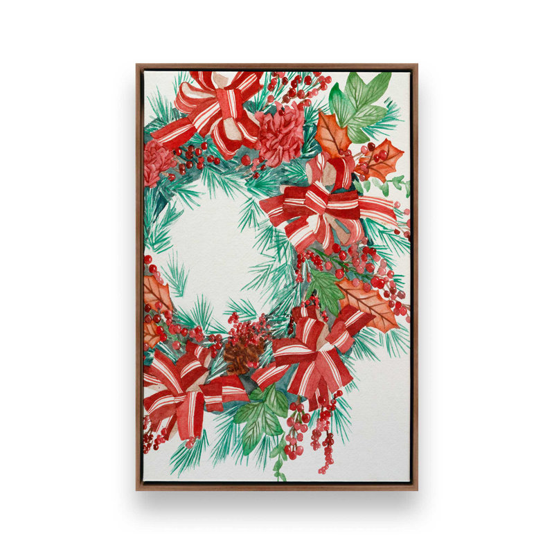 Reproduction d'art «Yuletide Harmony II» par Melissa Wang, H 16 po x l 12 po, Brun