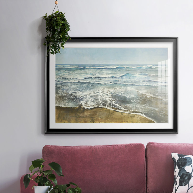 Beachcombing, reproduction d'art encadrée, Noir, H 30 po x l 44 po x P 1,5 po