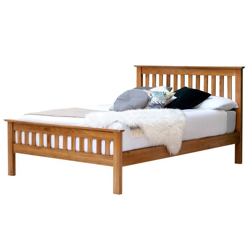 Aitkin Solid Wood Bed, Double (4'6)