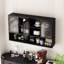 Armoire murale en verre 47,25 po à quatre portes (murale)-739161609