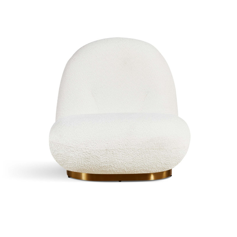 Méridienne Leif White Plush Glam