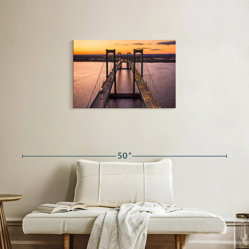 Lilie Dusky Delaware Bridge, 20" H x 30" W