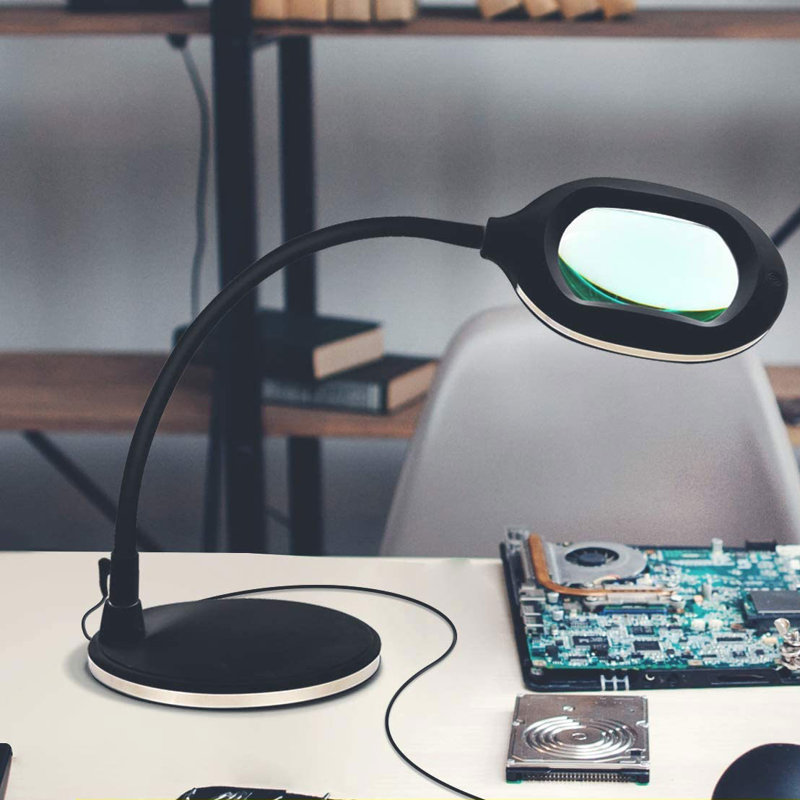 51'' LED Arched Floor Lamp, Black