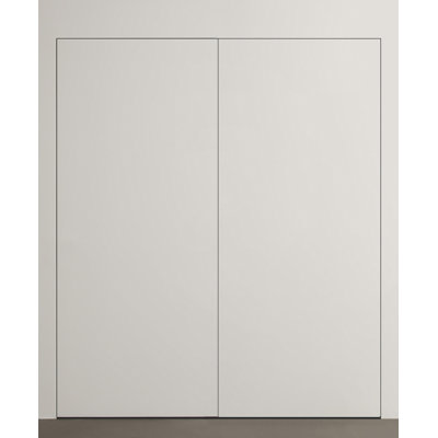 Invisible Frameless Regular Flush Primed Paneled Manufactured Wood Interior Double Door