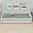 Upholstered Daybed With LED Belt And Trundle-893304147