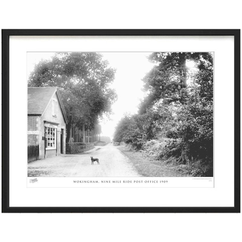 Wokingham, Nine Mile Ride Post Office 1909 by Francis Frith - Single Picture Frame Print, 28cm H x 36cm W x 2.3cm D