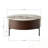 Round Diara with Drawers and metal legs
