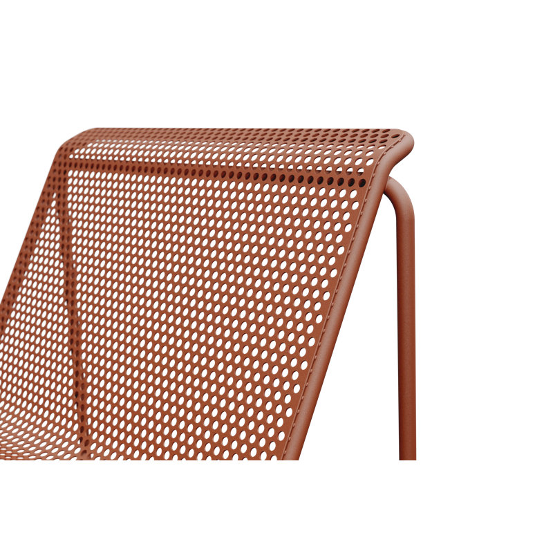 Perf Outdoor Lounge Chair, Rust