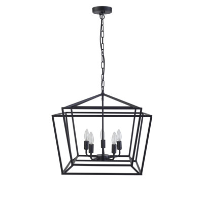Lustre rectangulaire à 5 lumières Clarkson