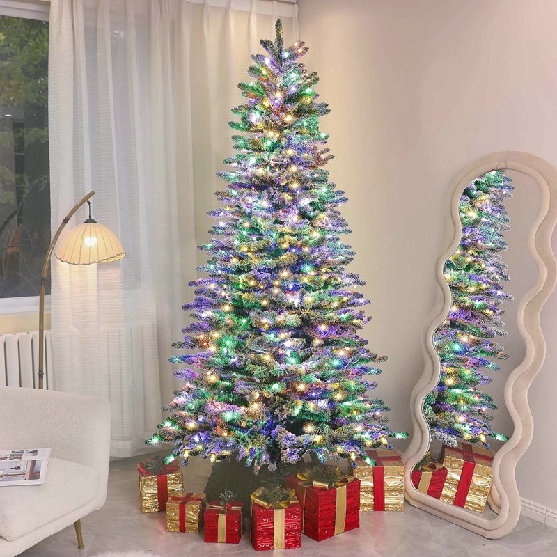 Arbre de Noël artificiel pin 7,5 pi, H 7,5 pi