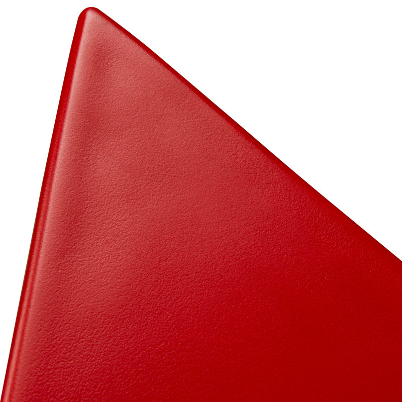 Table d'appoint sculpturale 17 po Leisuremod, Rouge, Simple