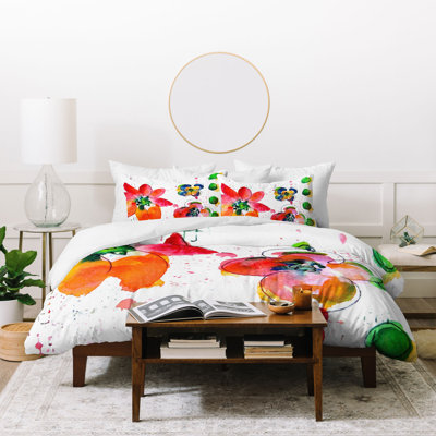 Laura Trevey Polyester Floral Duvet Cover