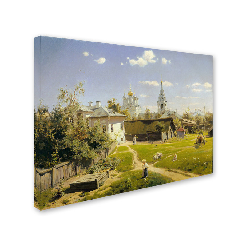 « moscow patio », impression sur toile tendue, H 14 po x l 19 po