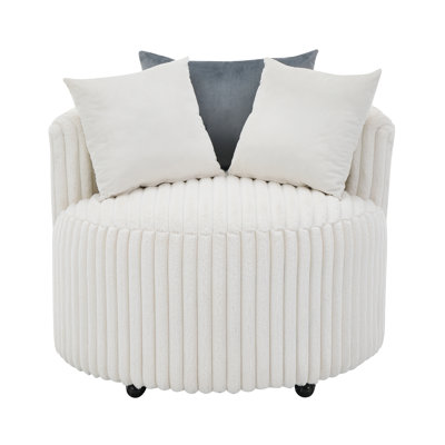 Fauteuil d'appoint avec roulettes Julian