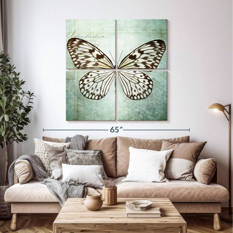 Brampt French Butterfly VI, 45" H x 45" W