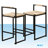 Damianna Counter Stool with Steel Frame